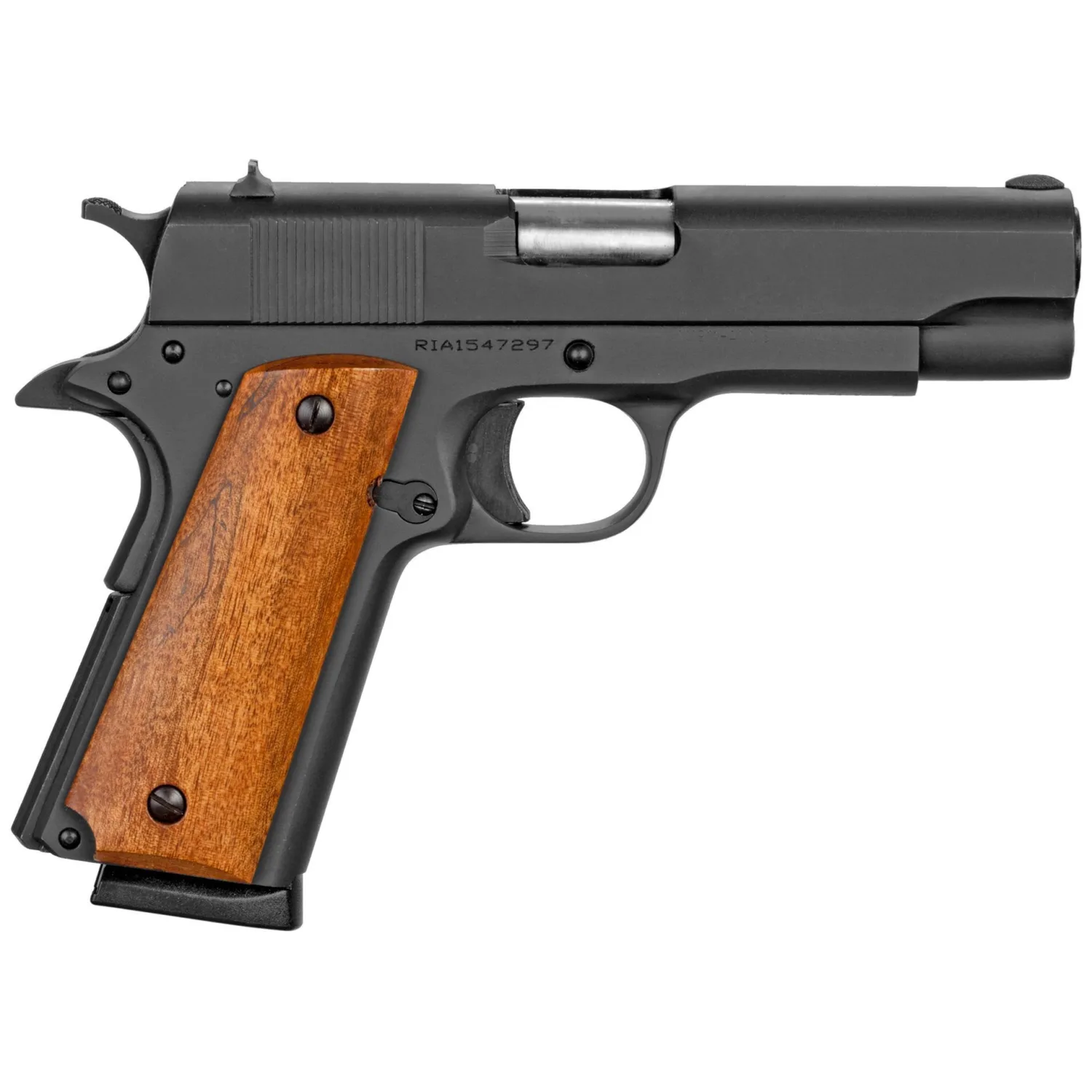 Rock Island Armory 1911 GI Standard MS 45 ACP Pistol, 4.20" Barrel, 8rd, Parkerized Finish