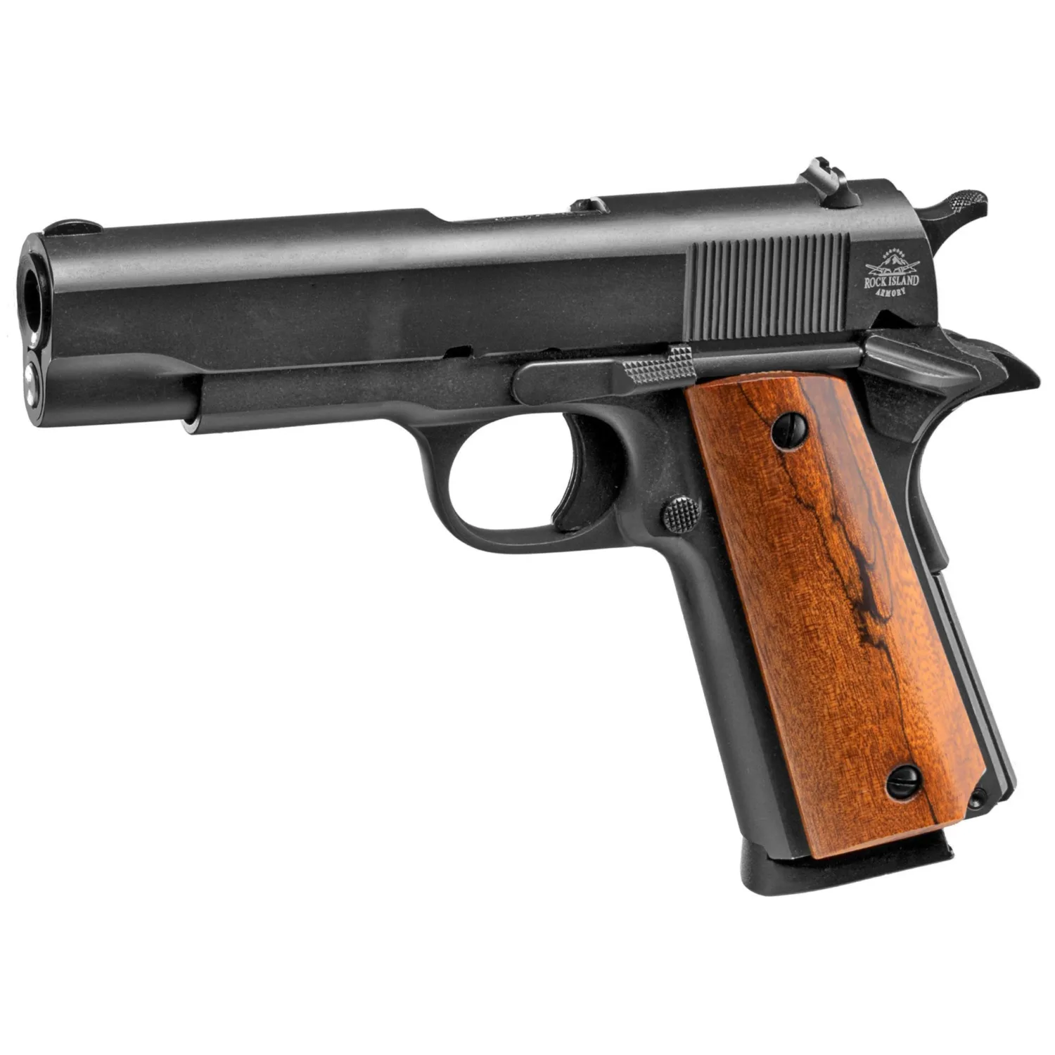 Rock Island Armory 1911 GI Standard MS 45 ACP Pistol, 4.20" Barrel, 8rd, Parkerized Finish