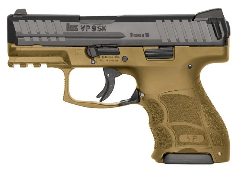 HK VP9SK Subcompact 9mm Pistol with 3.39-inch Barrel and Night Sights