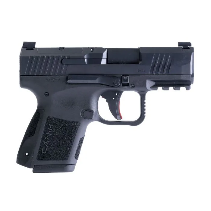 CANIK METE MC9 Pistol Black 9mm with 3.18" barrel, 15rd and 12rd mags, MO1 Optic.