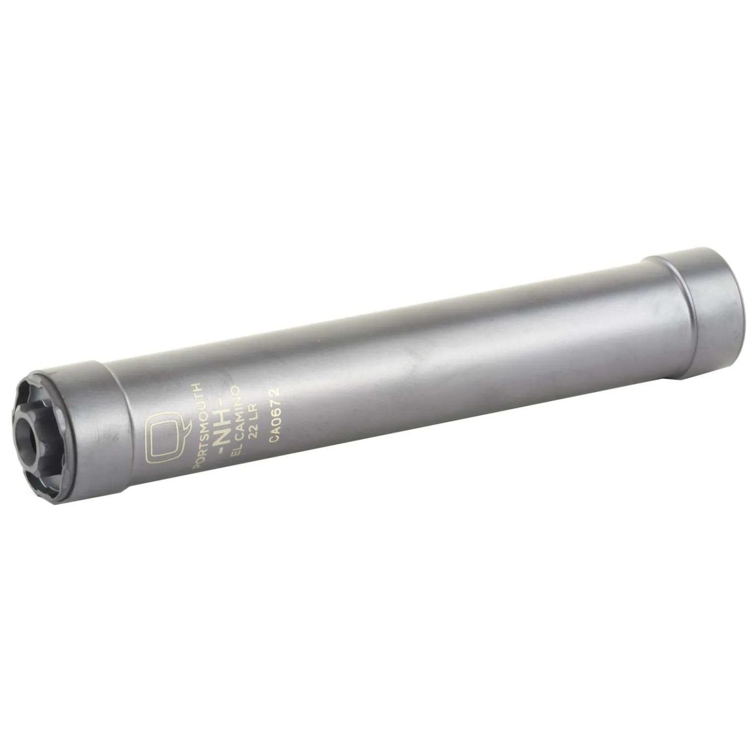 Q EL CAMINO SUPPRESSOR 22LR TITANIUM, SS BAFFLE 1/2X28 BLK