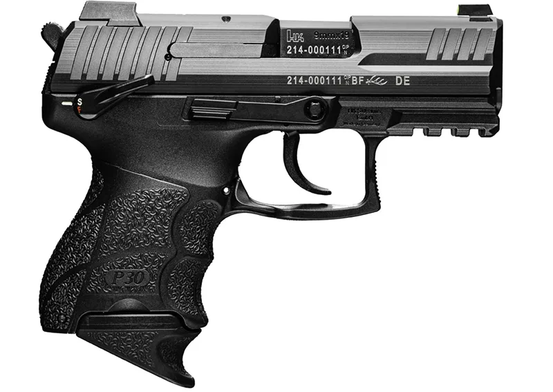 HK P30SKS V3 DA/SA 9mm Subcompact Handgun with 3.27" Barrel, Night Sights