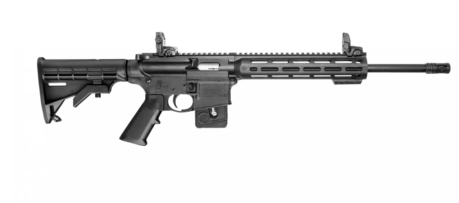 Smith & Wesson M&P15-22 22LR CA Compliant Rifle, 16 inch Barrel, 10 Round Capacity, Black