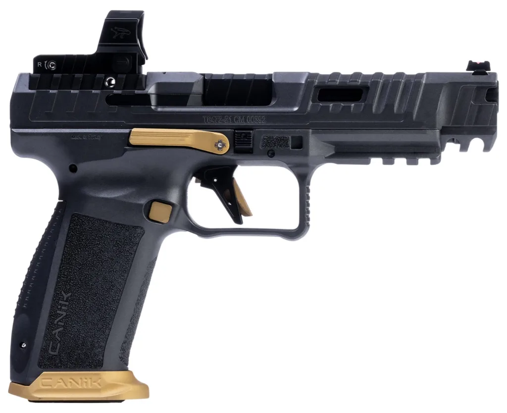 CANIK SFx RIVAL Pistol – Rival Grey, 9mm, 5" Barrel, 2 - 18rd Mags, MeCanik MO2 Optic