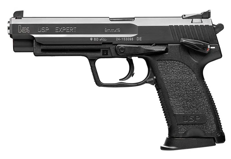 HK USP9 Expert V1 DA/SA 9mm Pistol with 5.2" barrel in black finish