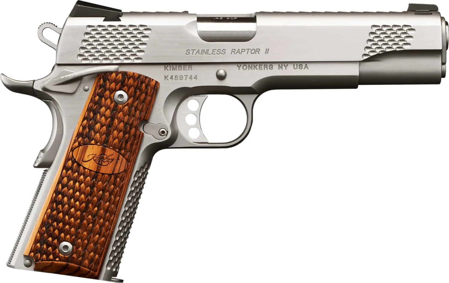 Kimber Stainless Raptor II 10mm 5" - Premium 1911 Pistol with Tactical Features