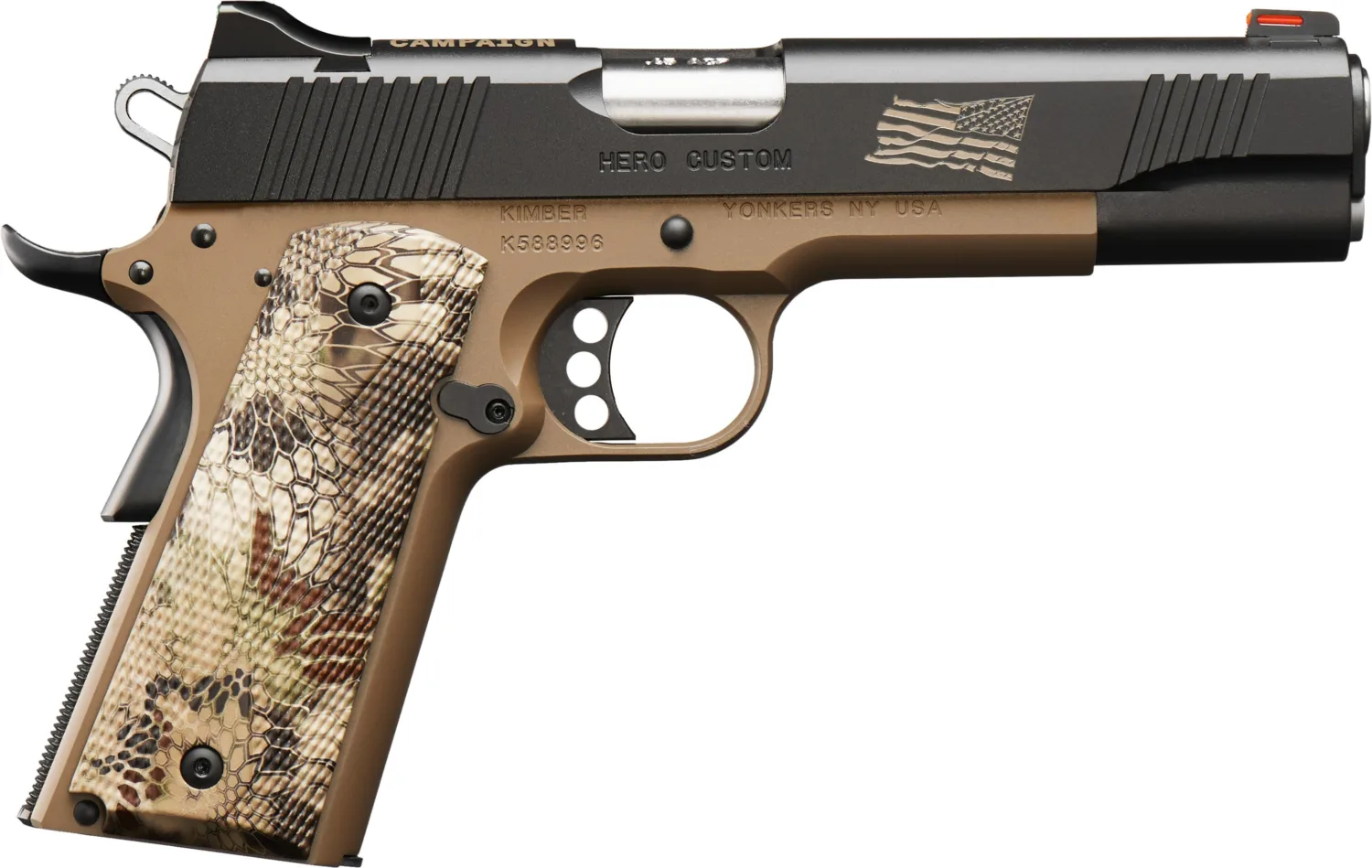 Kimber Hero Custom II 45 ACP 5" Semi-Automatic Pistol with Stainless Steel Frame