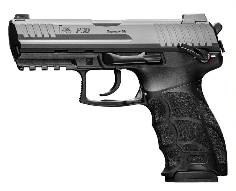 HK P30S V3 9mm DA/SA Pistol with Ambidextrous Design, Night Sights, 3 Mags