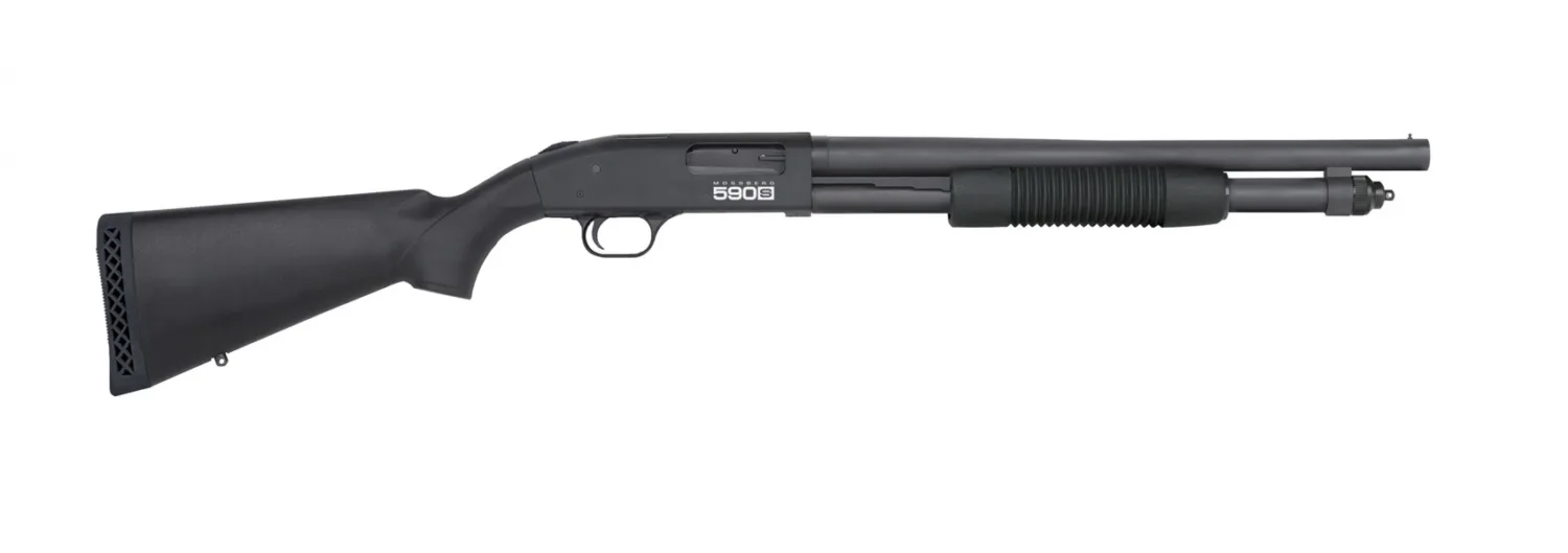 Mossberg 590S Optic Ready Shotgun 12-Gauge, 9-Round, 18.5" Barrel, Synthetic Stock