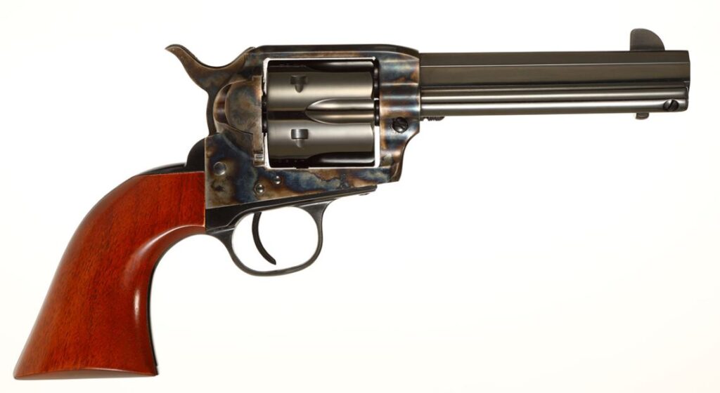 Taylor’s & Company Drifter 357 Magnum Revolver 4.75-inch Blued Wood Grip