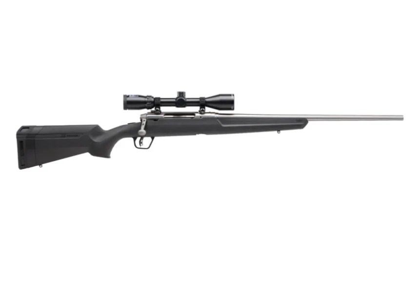 Savage Arms AXIS II XP 22-250 Rem Bolt Action Rifle with Stainless Steel Barrel and Scope Combo