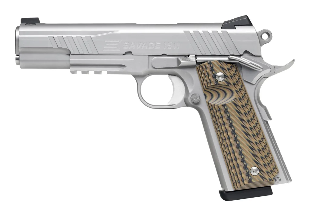 Savage Arms 1911 Government .45 ACP Stainless Steel Pistol with Rail