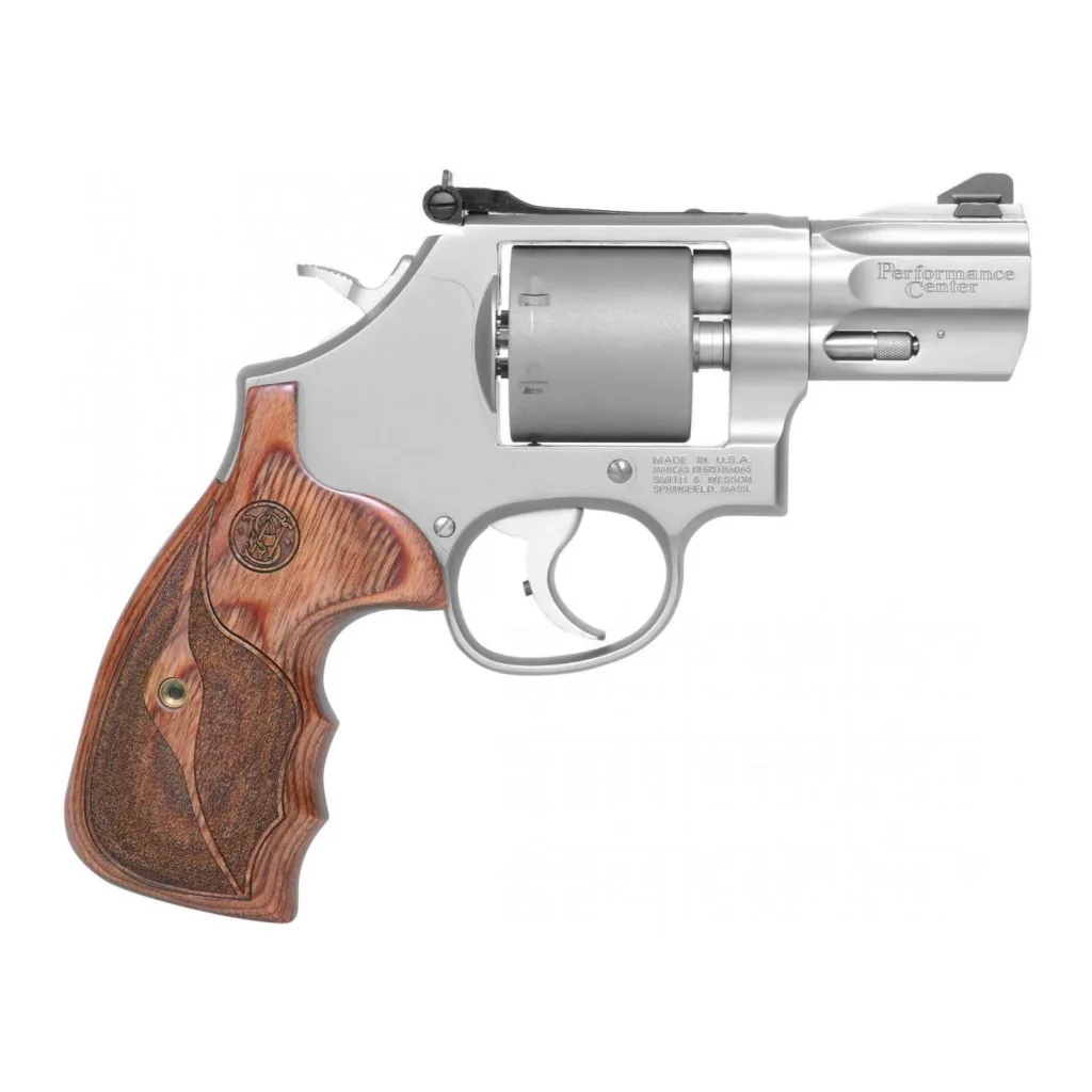 Smith & Wesson 986 Performance Center revolver, 9mm caliber, 7-round capacity, stainless steel finish