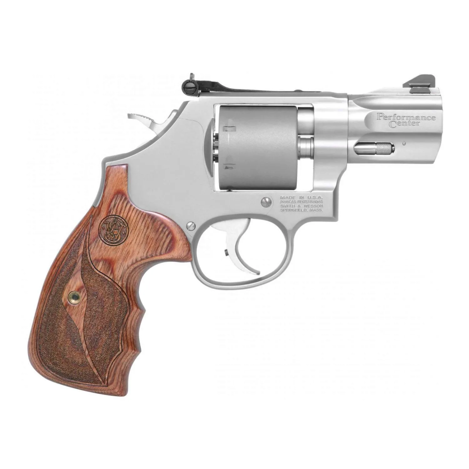 Smith & Wesson 986 Performance Center revolver, 9mm caliber, 7-round capacity, stainless steel finish