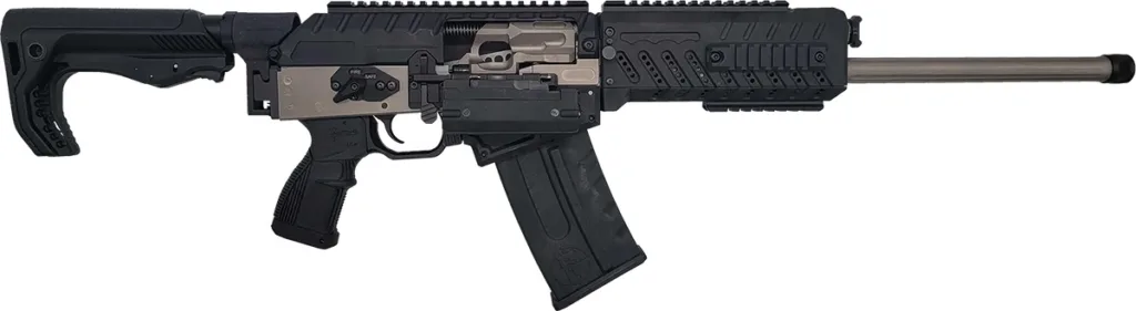 FosTech Origin-12 Semi-Auto Shotgun Nickel Receiver Nickel Internals 18" Barrel Gen 2