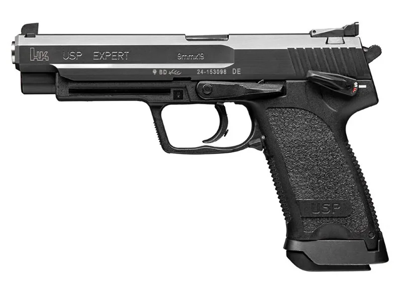 HK USP9 Expert V1 DA/SA 9mm Pistol with 18rd Magazine and Fiber Optic Sights