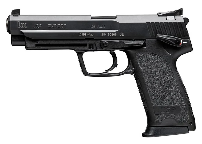 HK USP45 EXPERT V1 DA/SA .45 ACP Pistol on Display