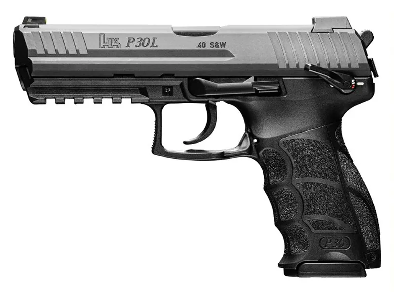 HK P30S Long V3 DA/SA .40 S&W Pistol with Enhanced Ergonomics, Night Sights, and 13+1 Capacity