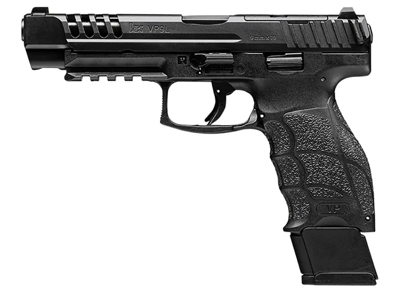 HK VP9L Optics Ready 9mm Pistol with Long Slide and Adjustable Sights