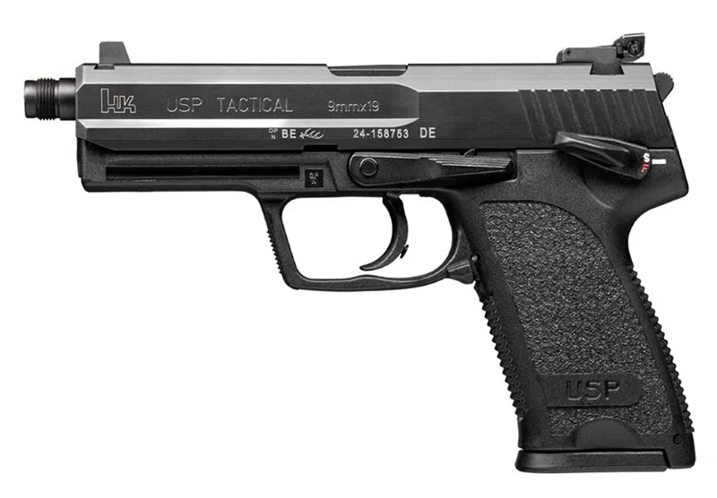 HK USP9 Tactical V1 9mm Pistol with threaded barrel and match trigger