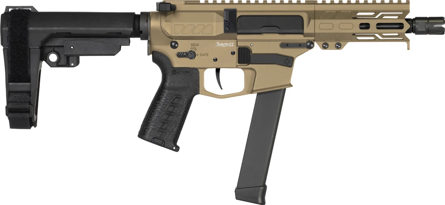 CMMG Banshee MkGs Pistol - 9mm Luger | FDE | 5"