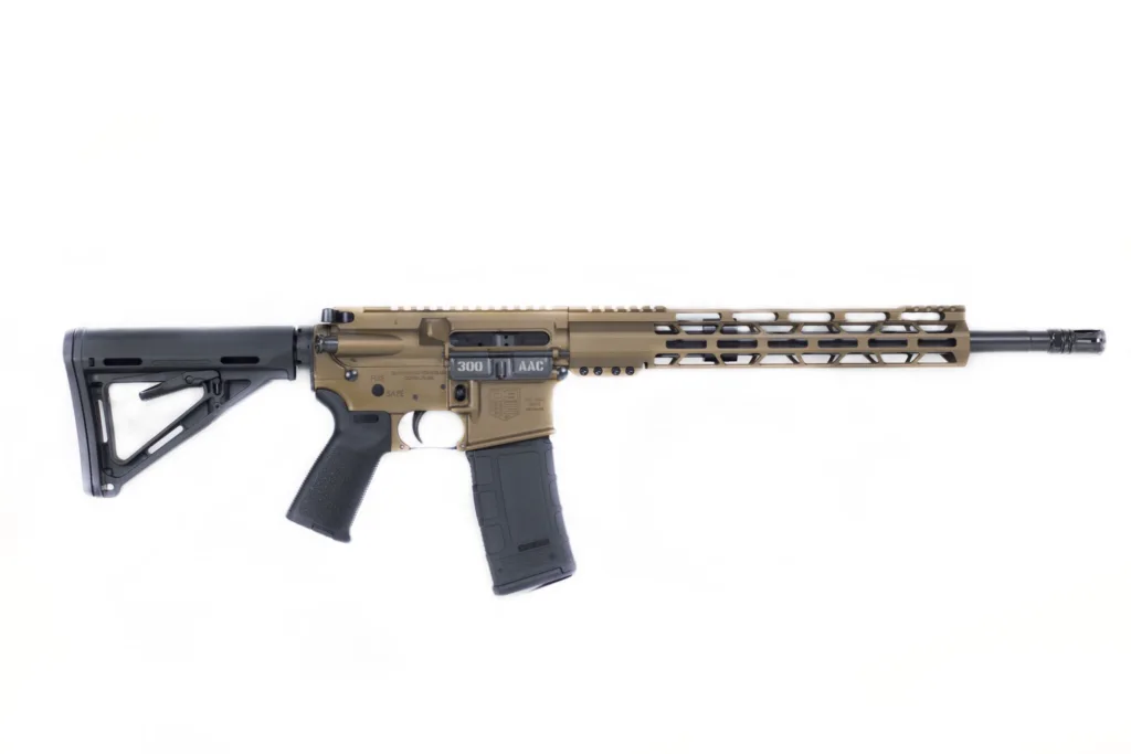 Diamondback Firearms DB15 300 Blackout with 16-inch barrel, bronze finish, and M-LOK handguard