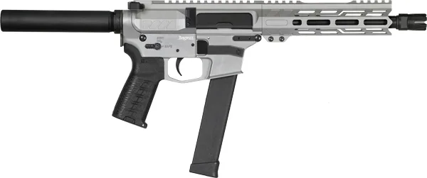 CMMG Banshee MK10 10MM AR Pistol with 8 inch barrel and RipBrace in Titanium