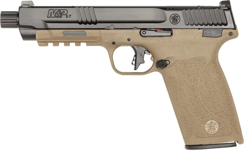 Smith & Wesson M&P 5.7 Optic Ready Pistol with 5-inch barrel, two-tone finish