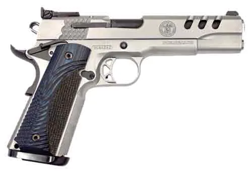 Smith & Wesson Performance Center 1911 .45 ACP Pistol with 5" Stainless Barrel and G10 Grips