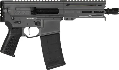 CMMG Dissent MK4 Pistol .300 BLK with 6.5-inch Barrel and Tungsten Finish