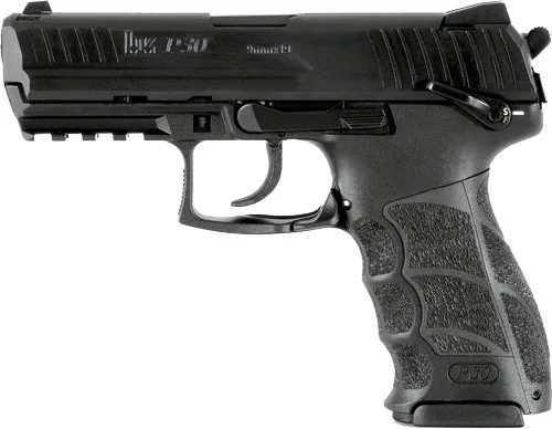 Heckler & Koch P30S V3 9mm Pistol with DA/SA trigger, ambidextrous safety, and ergonomic design