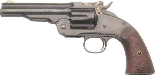 Cimarron No.3 Schofield .38 Special Single Action Revolver with Blued Finish