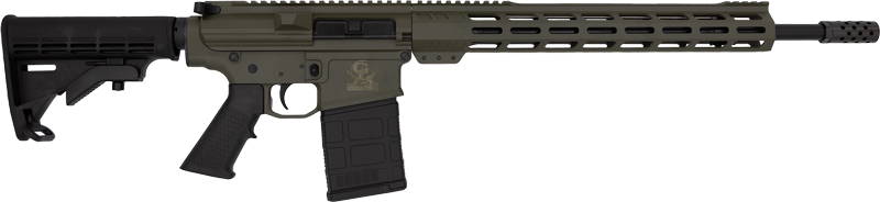 GLFA AR-10 Rifle .308 WIN 18" with 20-Round Mag and Adjustable Stock