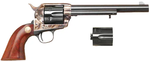 CIMARRON P-Model Dual Cylinder Revolver .38 Special/.357 Magnum with 7.5" Barrel Wood Grip Finish