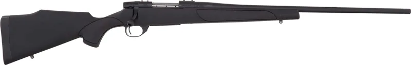 Weatherby Vanguard Obsidian 257 WBY Mag 24-Inch Barrel Bolt Action Rifle with Green Monte Carlo Stock