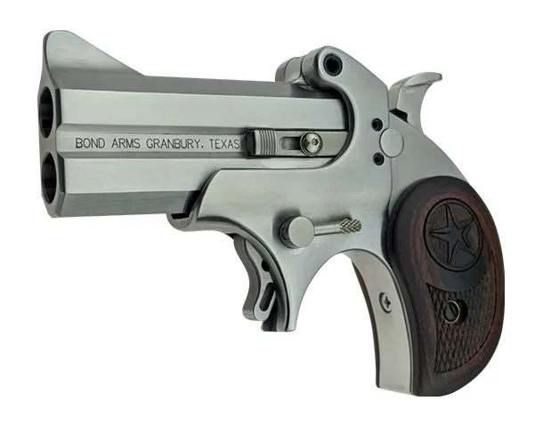 Bond Arms Cowboy Defender 45LC/.410 Stainless Steel Derringer with 3" Barrel and Walnut Grips