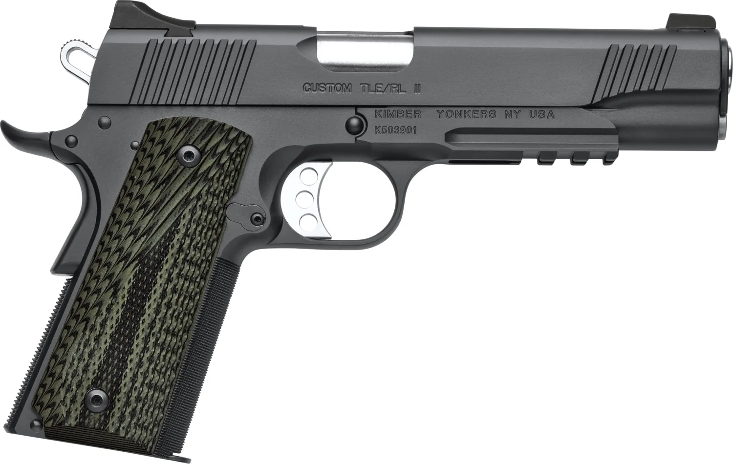 KIMBER Custom TLE/RL II 45ACP Tactical Pistol with Night Sights and Black Finish