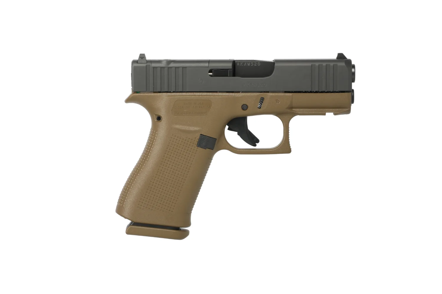 GLOCK G43X 9MM FDE 3.39" MOS RAIL