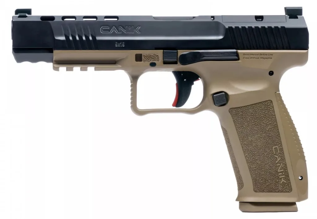 CANIK Mete SFX 9mm Pistol Black/FDE 10+1 Capacity 5.2 inch Barrel Optics Ready