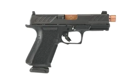 Shadow Systems MR920 9mm Pistol in Black/Bronze with Threaded Barrel and Night Sights