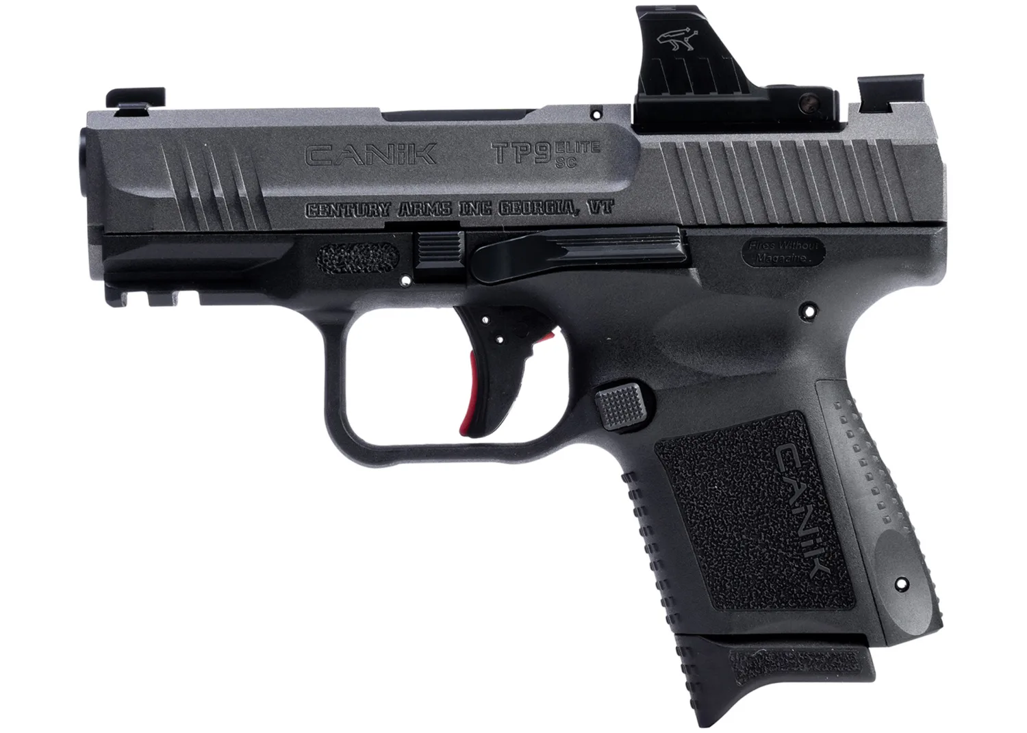 CANIK TP9 Elite SC Tungsten MO1 - 9mm Subcompact Pistol with 3.6-Inch Barrel