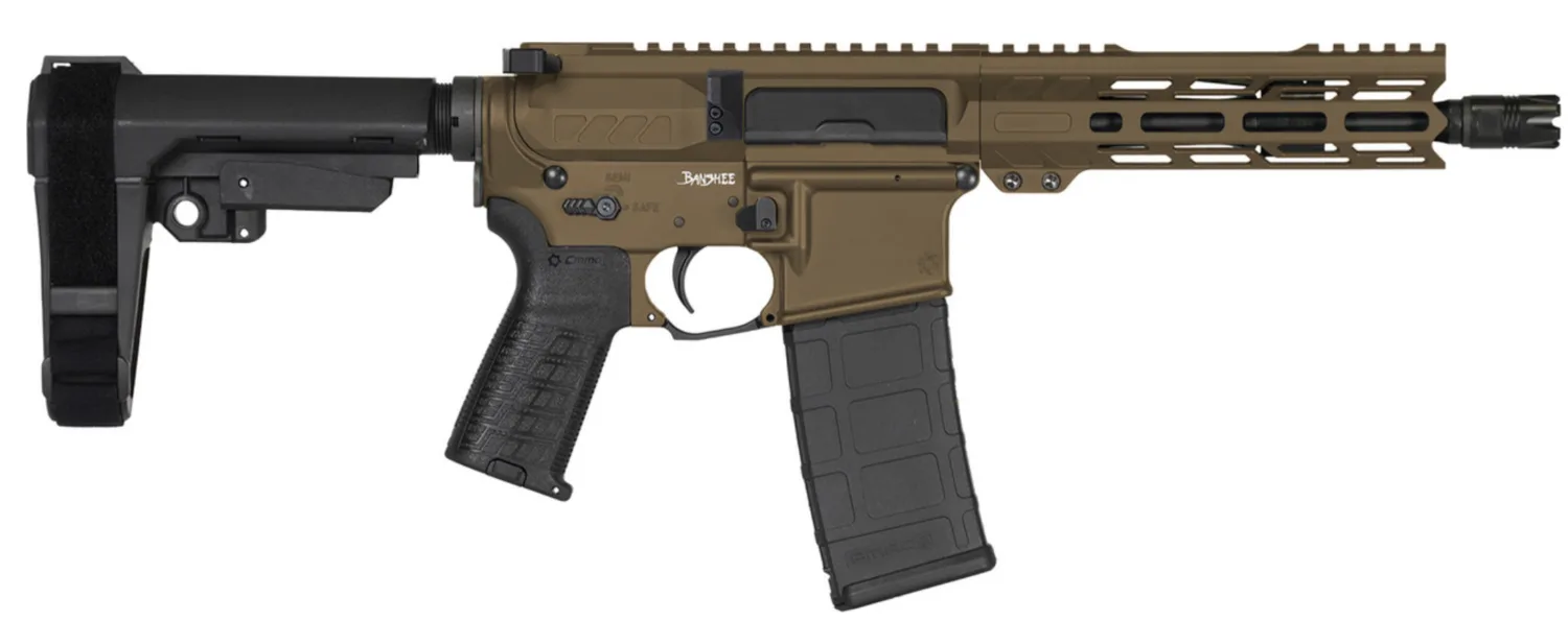 CMMG PISTOL BANSHEE MK4 .300 AAC Blackout 8" Barrel AR Pistol with RipBrace