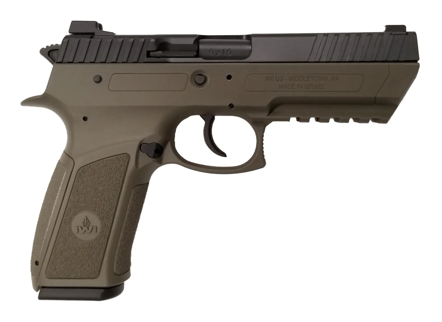 IWI Jericho 941 Full Size Enhanced Pistol - OD Green | 9mm | 4.4" Barrel