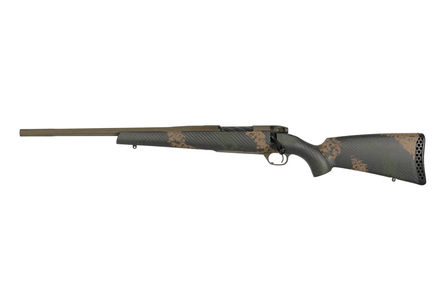 Weatherby Mark V Backcountry 2 338 RPM Left-Handed Bolt Action Rifle with Carbon Fiber Stock