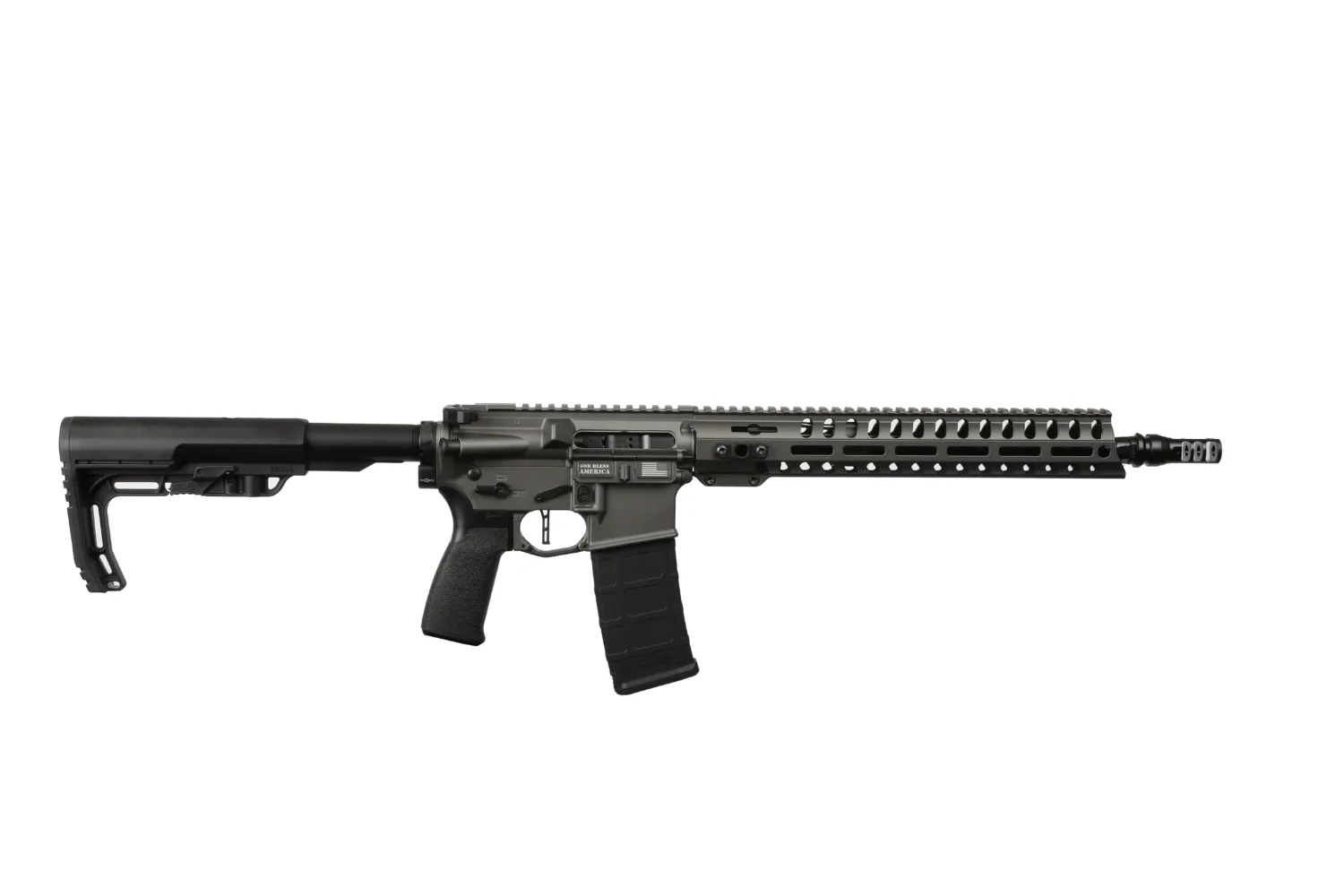 POF USA Minuteman AR-15 Rifle 300 Blackout 13.75" Tungsten Cerakote Finish