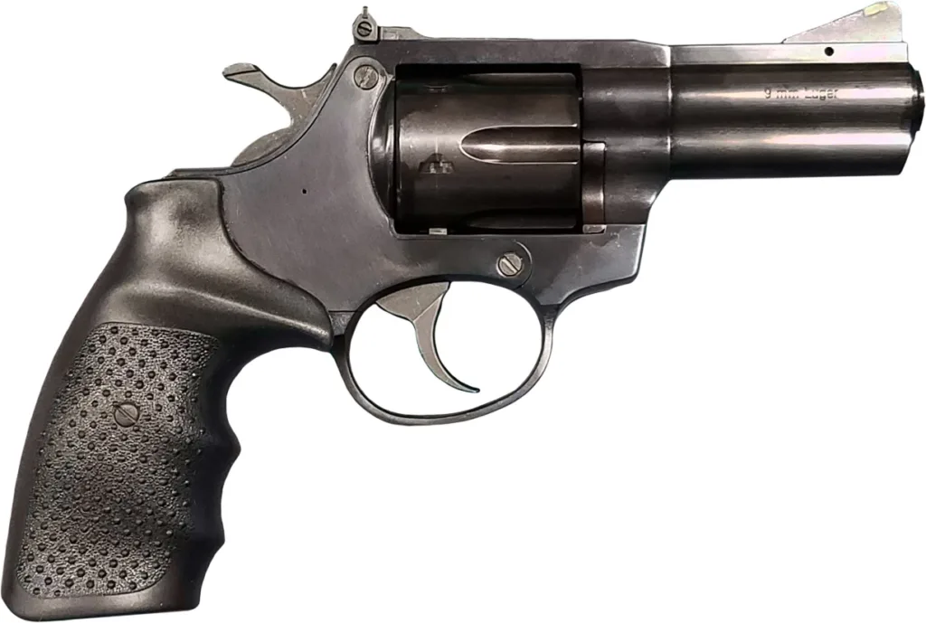 Rock Island Armory AL9.0 Revolver 9mm Blued 3 inch revolver with durable blued finish and ergonomic grip.