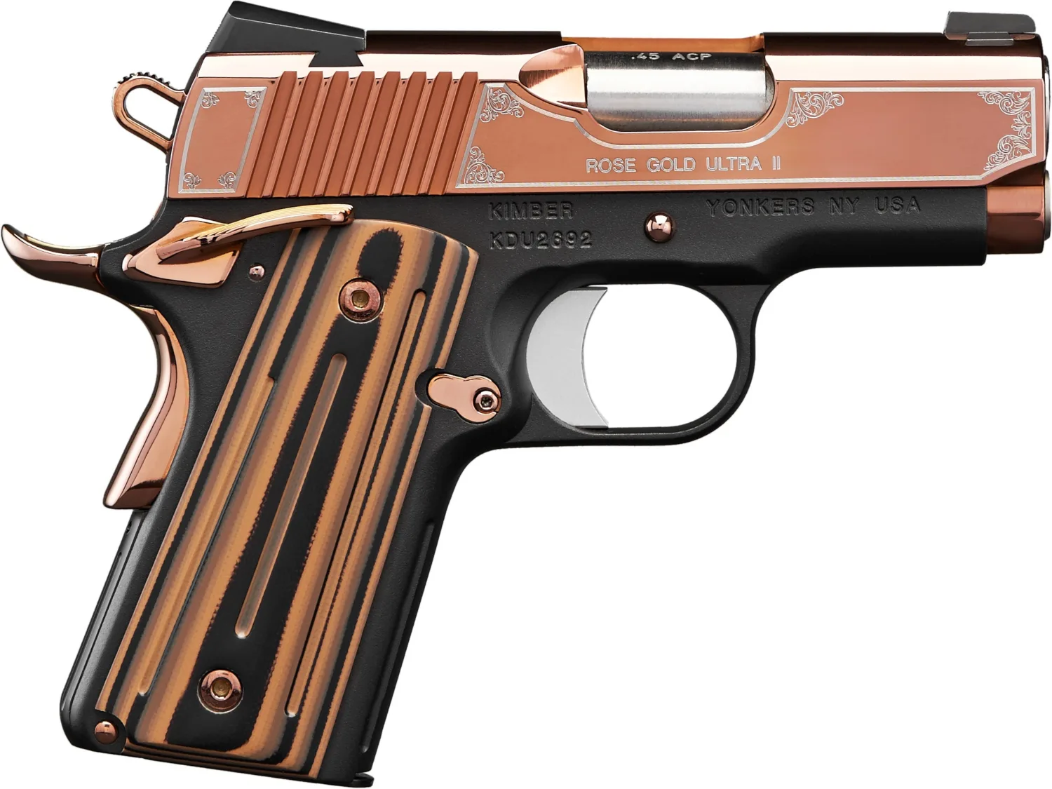 Kimber Rose Gold Ultra II 9mm Pistol with 3" Barrel and Premium Finish