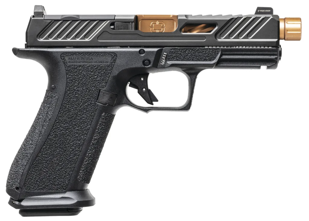 SHADOW SYSTEMS XR920 Elite 9mm Pistol, Black/Bronze, Optics Ready, Threaded Barrel