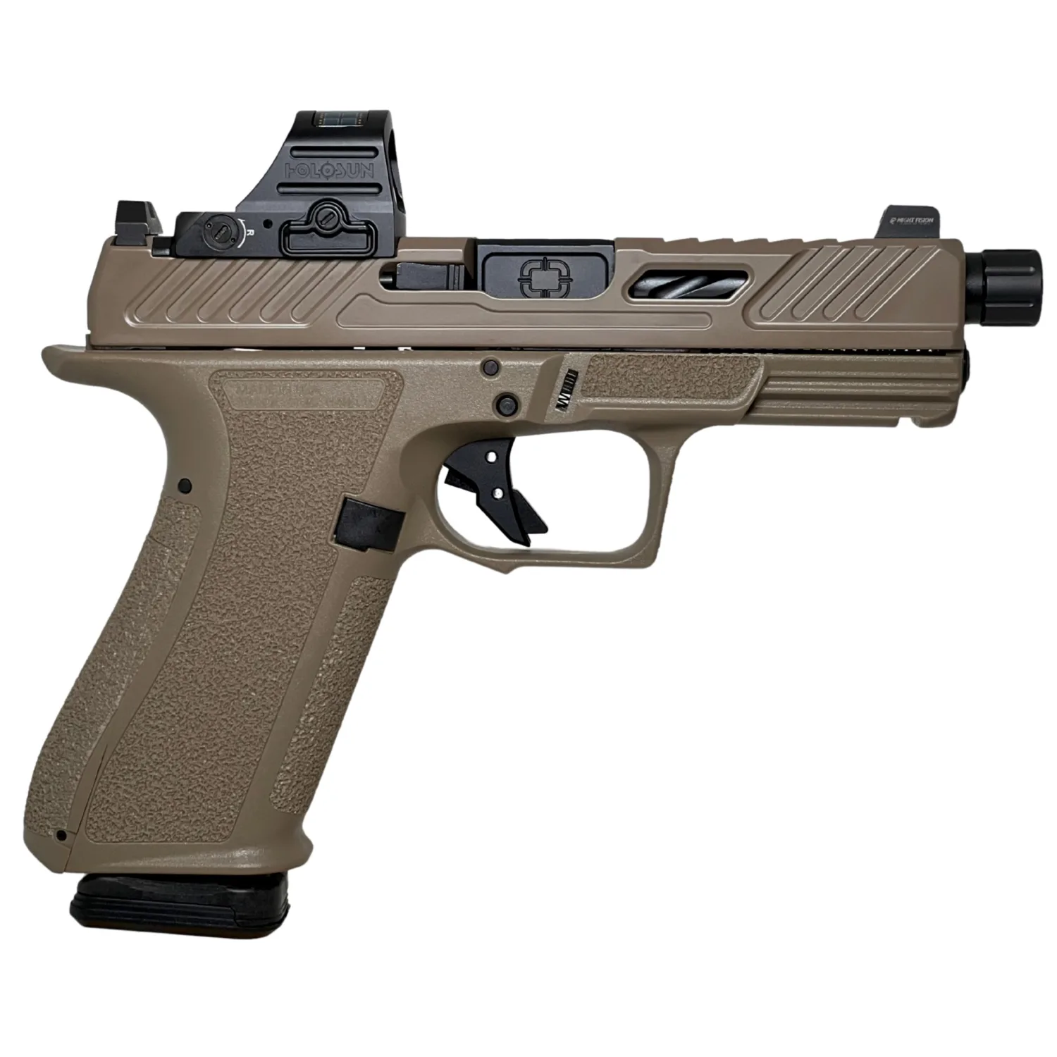 Shadow Systems XR920 Elite 9mm Pistol, Flat Dark Earth, 17+1, Holosun