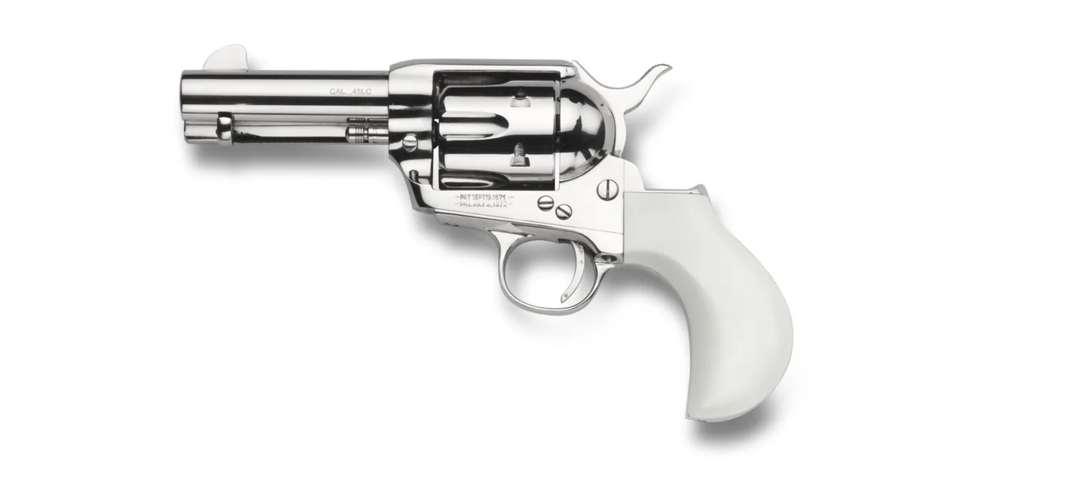 Taylor's & Company 1873 TC9 9mm Revolver Nickel Ivory Grip 3.5 inch Barrel